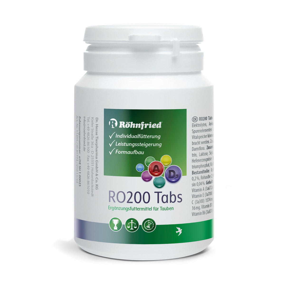 RO 200 Tablets (Rohnfried) Prebiotic tablets for Pigeons