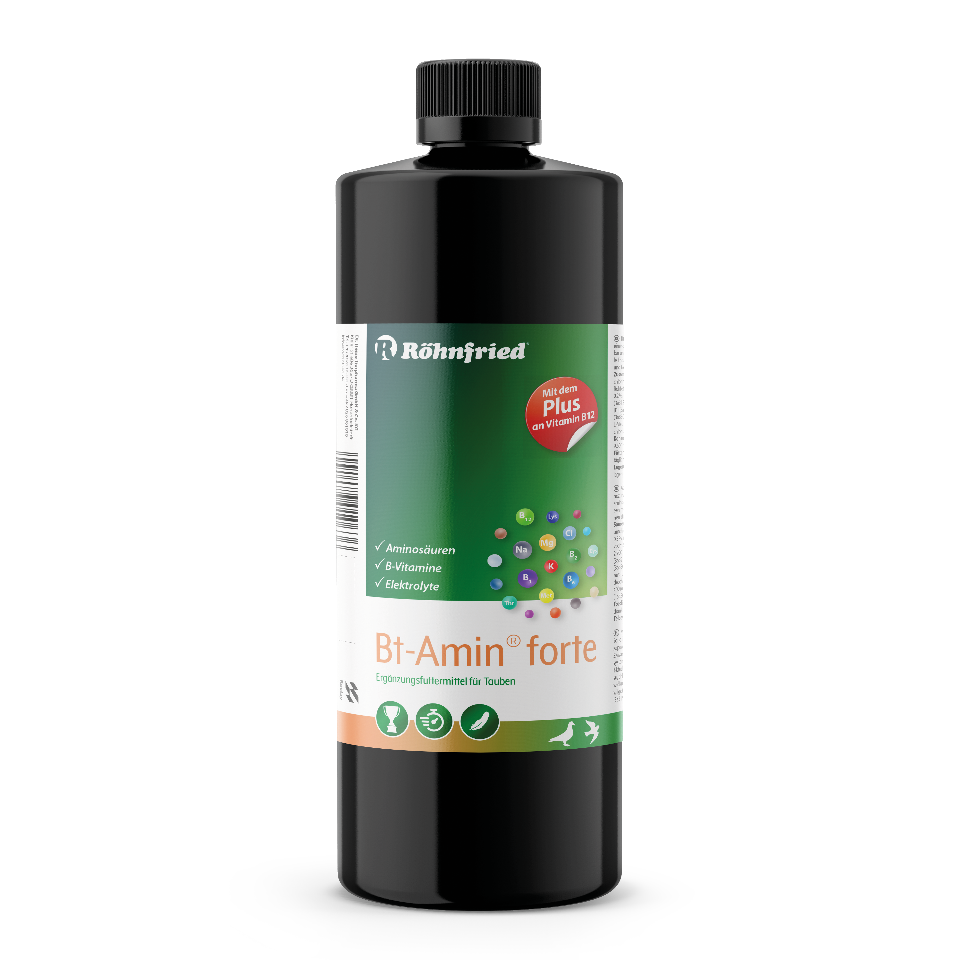 1000ml BT-Amin Forte (Rohnfried) Racing Pigeon Amino Acids & Pigeon Vitamins