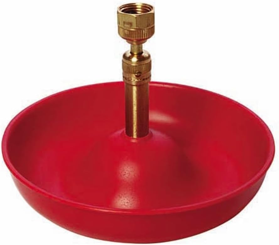 Little Giant® Automatic Poultry Fount | Game Bird Fount | Heavy Duty Plastic | Waterer Bowl with Hose Attachment | 1.5 Pints