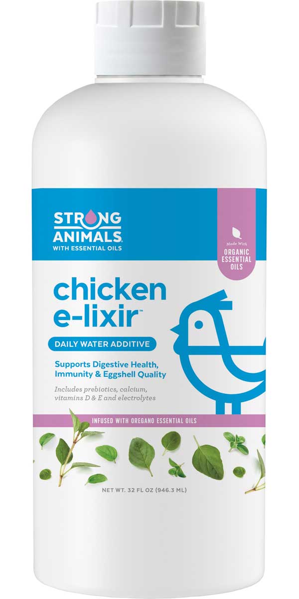 Chicken E-Lixir Daily Water Additive – Immune & Digestive Support for Poultry 32oz