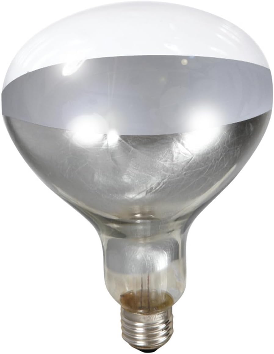 250 Watt Heat Lamp Bulb – Poultry Brooder & Livestock Heat Light (120V)