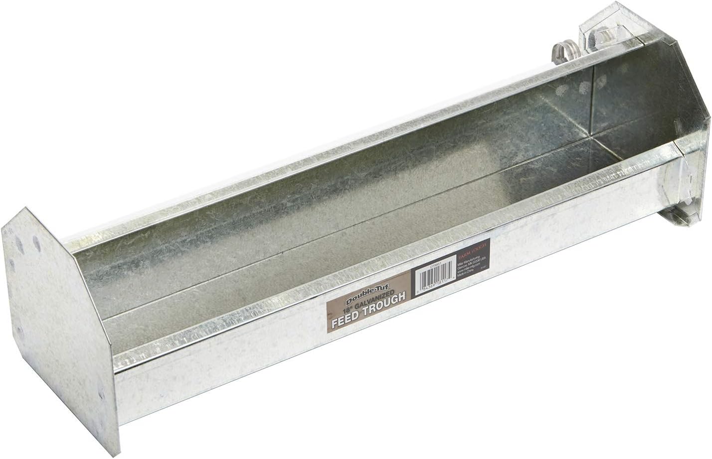 Double-Tuf® Metal Poultry Trough Feeder | Galvanized Steel Poultry Trough Feeder | 18"