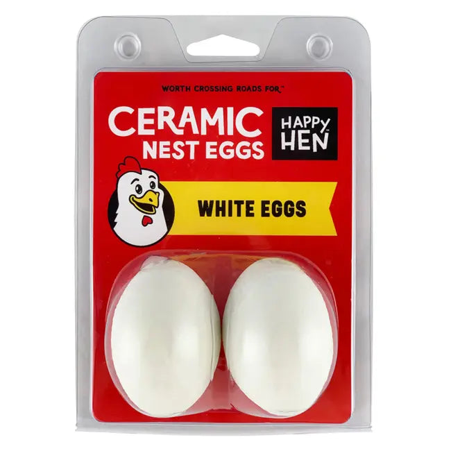 CERAMIC NEST EGGS 2PK