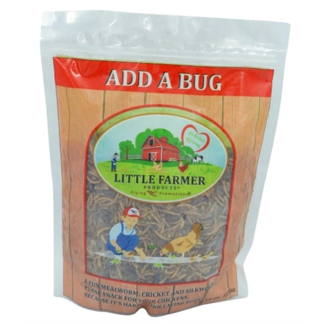 Add A Bug – High-Protein Mealworm, Cricket & Silkworm Treat for Chickens | Fun, Nutritious Flock Snack