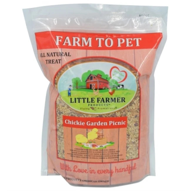 Chickie Garden Picnic – High-Protein Non-GMO Treat Mix for Growing Chicks | 3 lb Bag