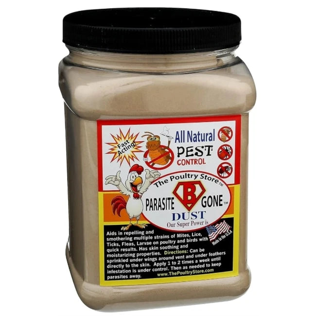 B Gone Poultry Dust – Natural Parasite Control for Chickens & Birds | All-Natural Dust