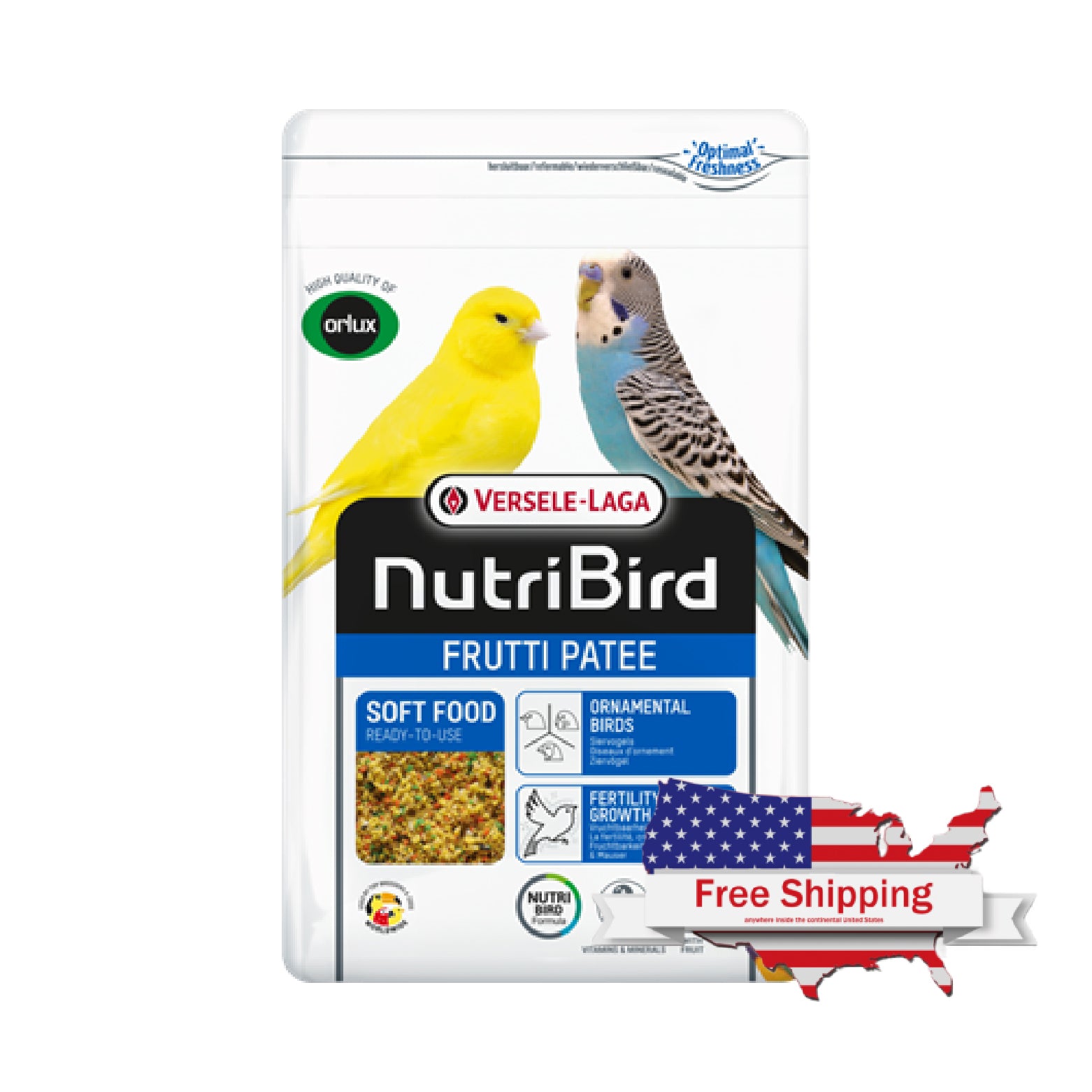 Frutti Patee (Versele-Laga) Nutritious Omega-3 Food for Budgies