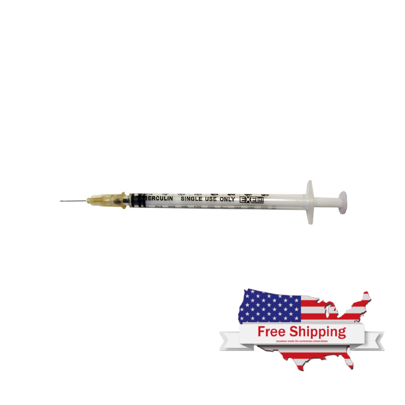 TUBERCULIN SYRINGE W/ DETACHABLE NEEDLE (Monoject)