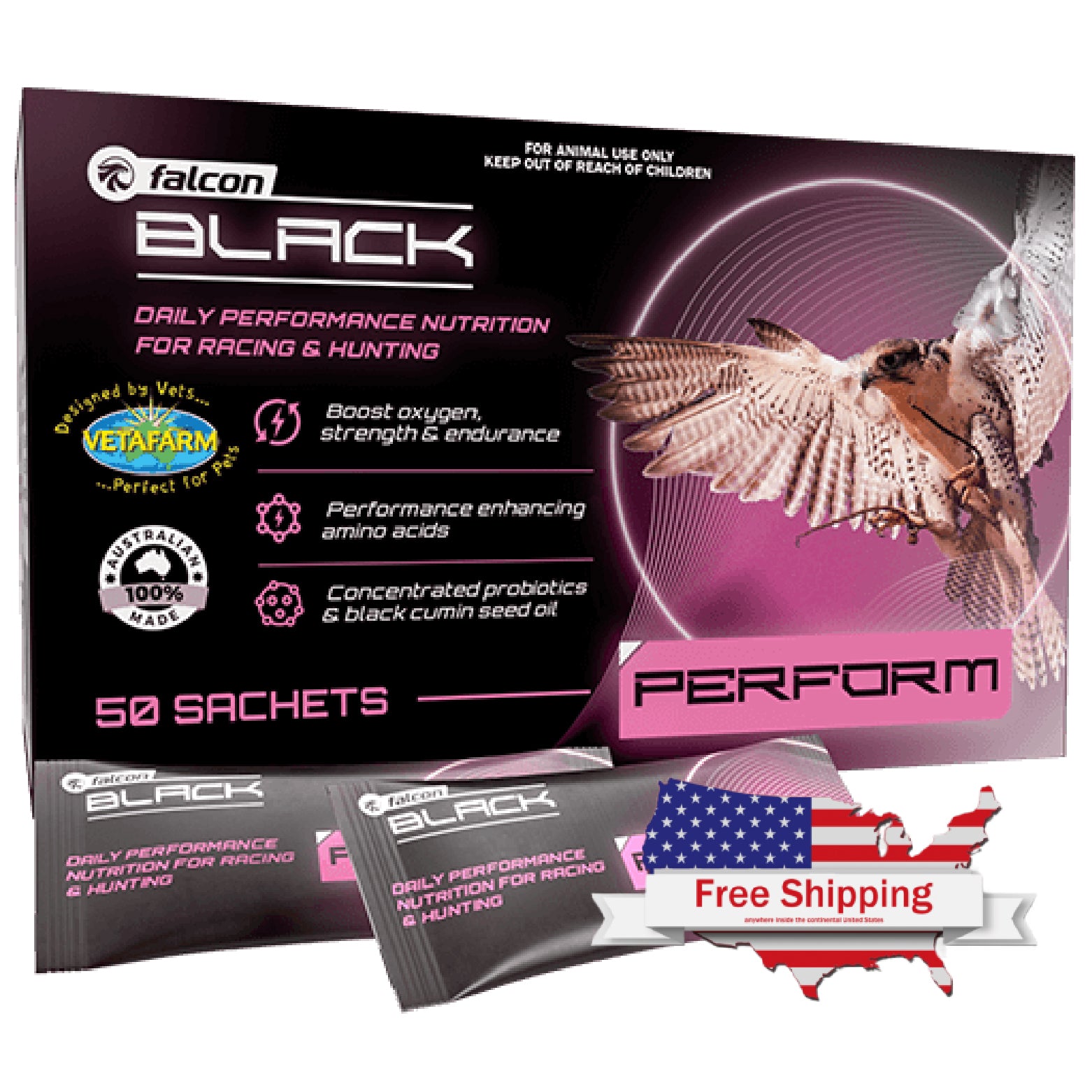 Falcon Black Perform - Enhance Falcon Performance, Endurance & Health