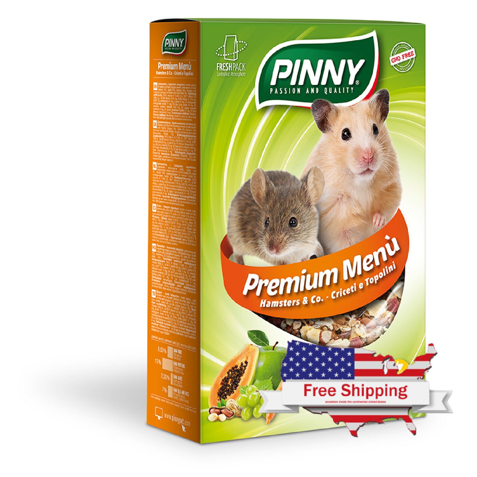 Premium Menu Hamster (Pinny) Healthy Hamster Food Blend