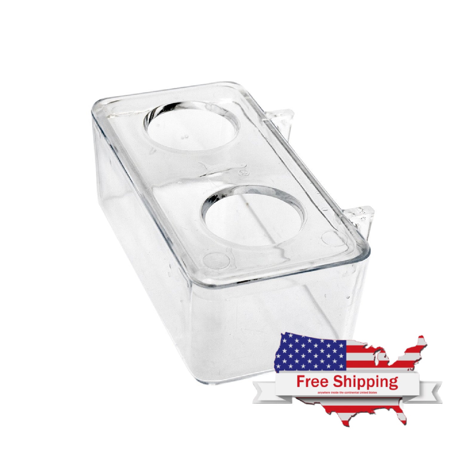 Bird Feeder with 2 Holes (Copele) Hanging Cage Bird Feeder