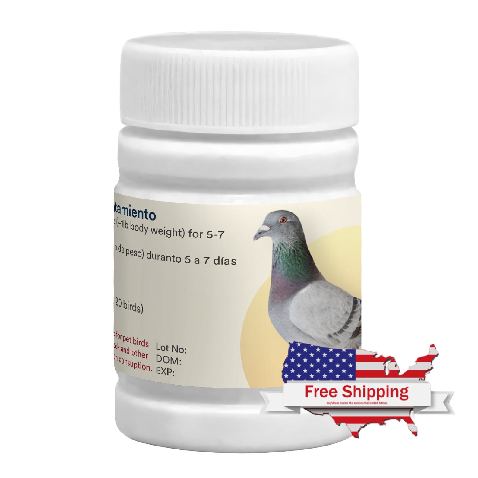 Furazolidone Tabs: Treats Bacterial Infections in Pigeons
