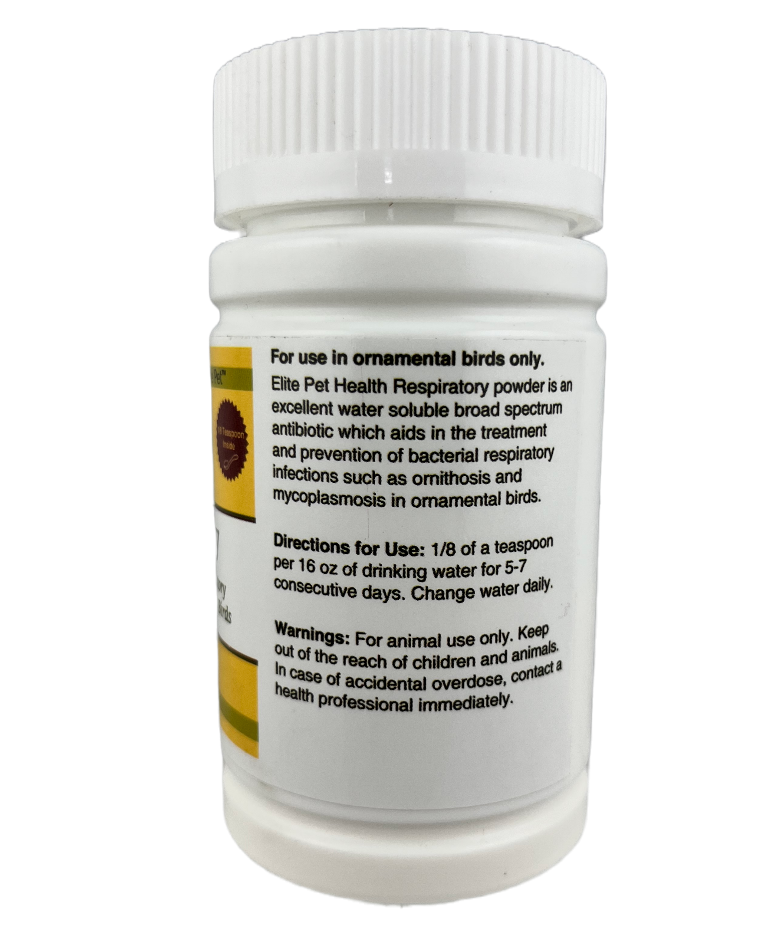 Respiratory Treatment for Birds Instructions