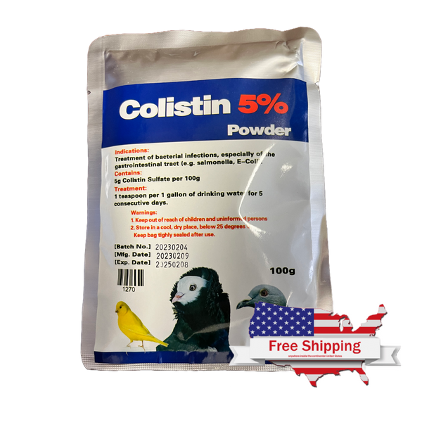 Colistin 5% Powder for Birds