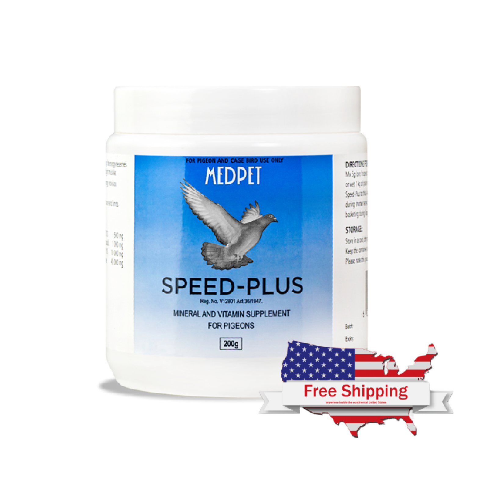 Speed Plus (Medpet) Pigeon Racing Supplement with Mega Vitamin B Complex Speed Plus (Medpet) Pigeon Racing Supplement with Mega Vitamin B Complex