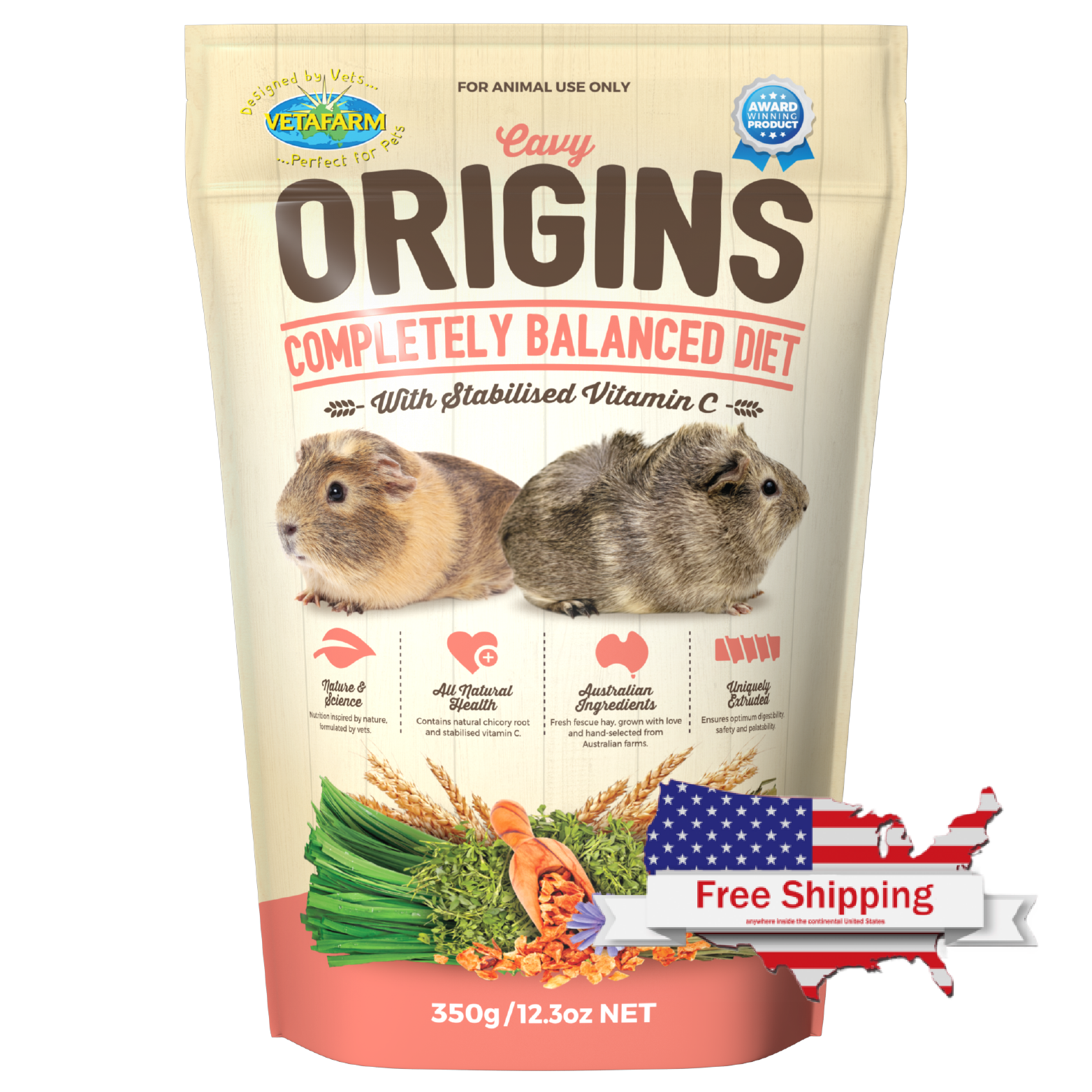 Origins Cavy Diet Vetafarm Vitamin C Fortified Food For Guinea Pigs origins-cavy-diet-vetafarm-vitamin-c-fortified-food-for-guinea-pigs