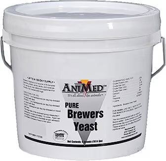 AniMed Pure Brewers Yeast Horse Supplement, 4-lb tub