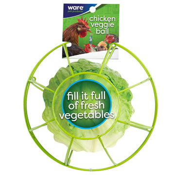 Chick-N-Veggie Ball | Rolling Treat Dispenser for Leafy Greens