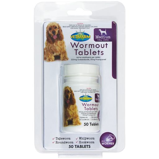 Wormout Tablets for dogs