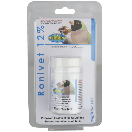 Ronivet 12% (Vetafarm) Effectively Treats Parasitic Diseases in Small Birds