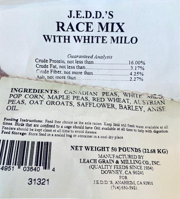 JEDDS RACE 16% 50 LBS
