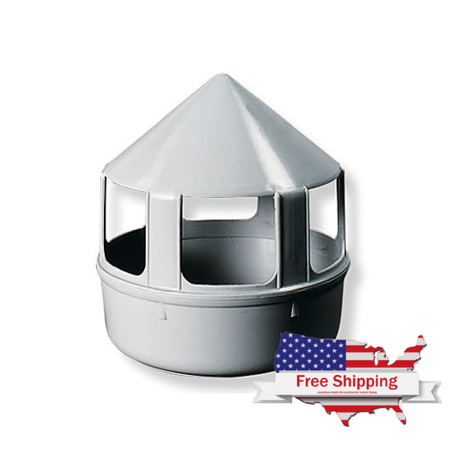 Plastic Gritpot (Natural) Chicken Mineral Feeder