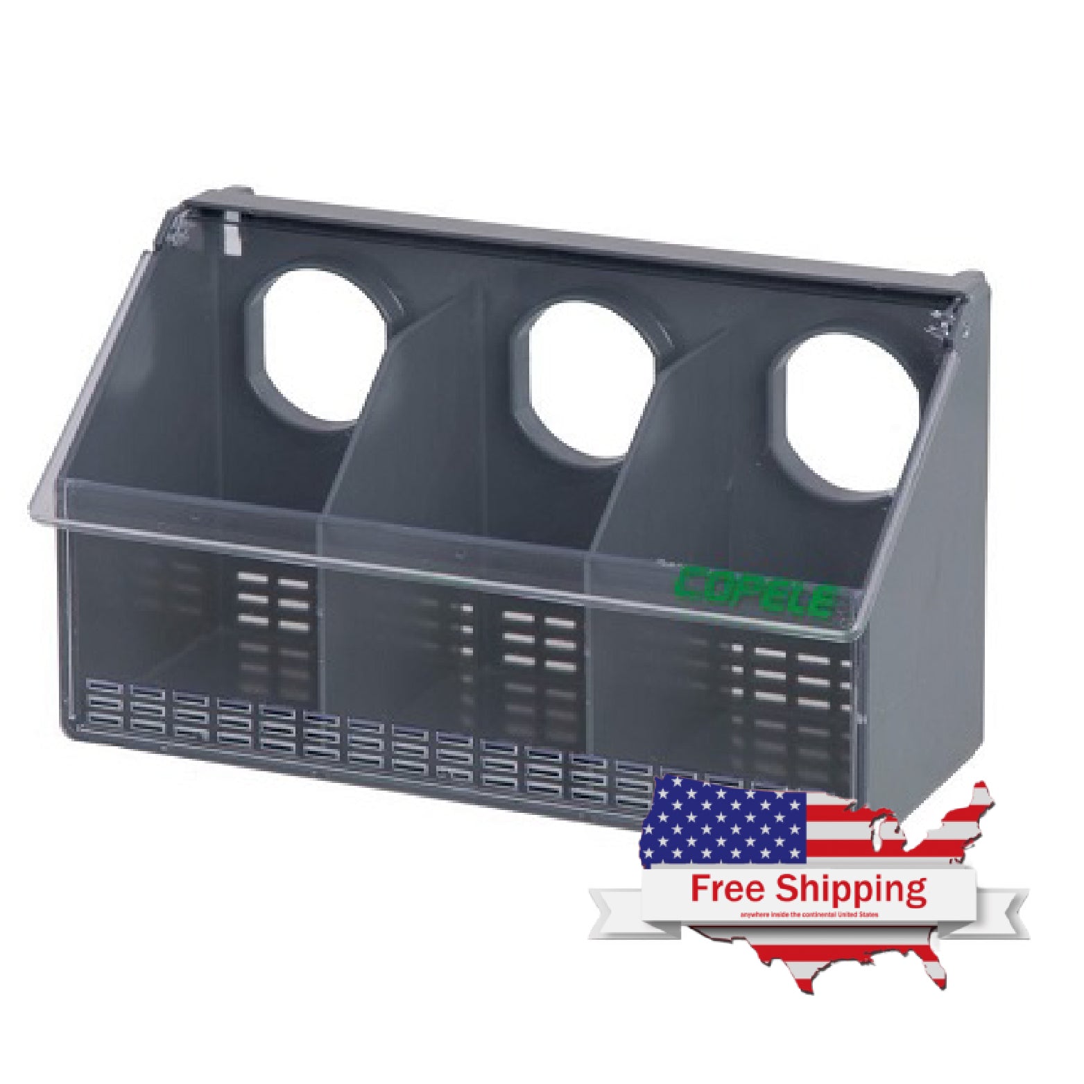 3-Hole Pigeon Feeder Free Shipping