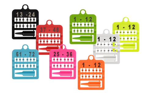 E-Z SPLIT RING NUMBERED