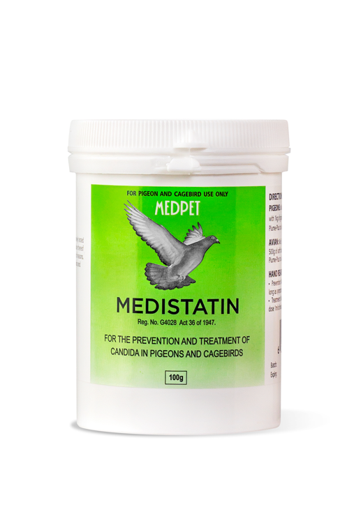 Medistatin Medpet Prevents Treats Candida in Pigeons