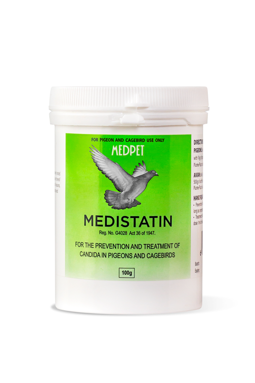 Medistatin (Medpet) Prevents & Treats Candida in Pigeons