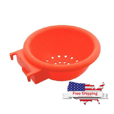 Orange Hanging Plastic Bird Nest