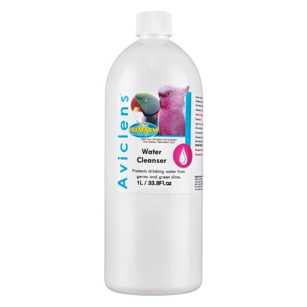 bottle of bird water cleanser