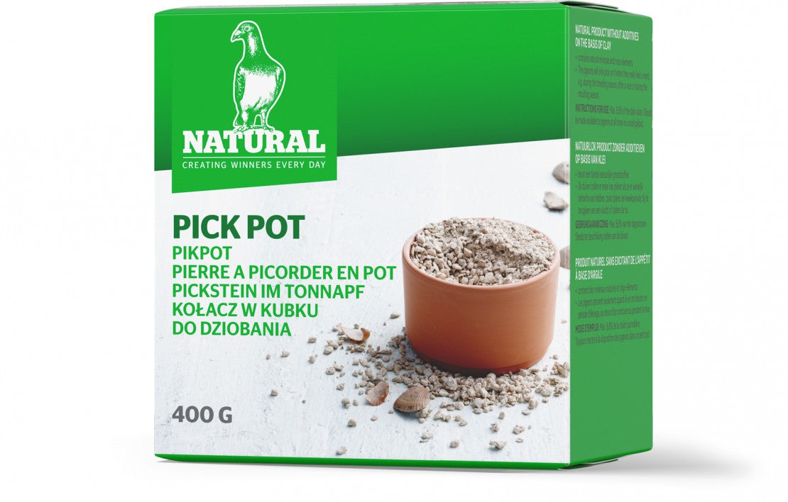Pick Pot (Natural) for Pigeons - Concentrated Picking Stone