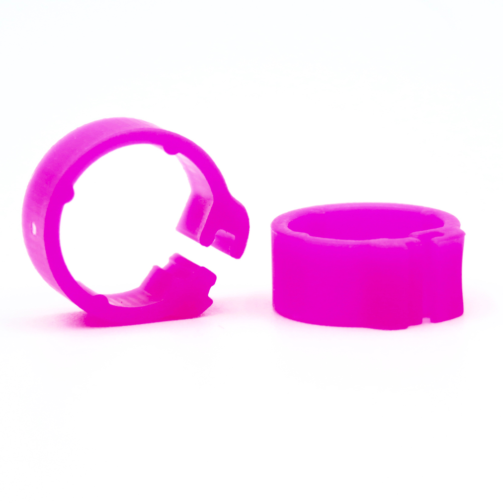 E-Z Clip Rings Plain 8 mm Pigeon Identification Clip Rings. Made in Belgium. Plain. (50 pcs)