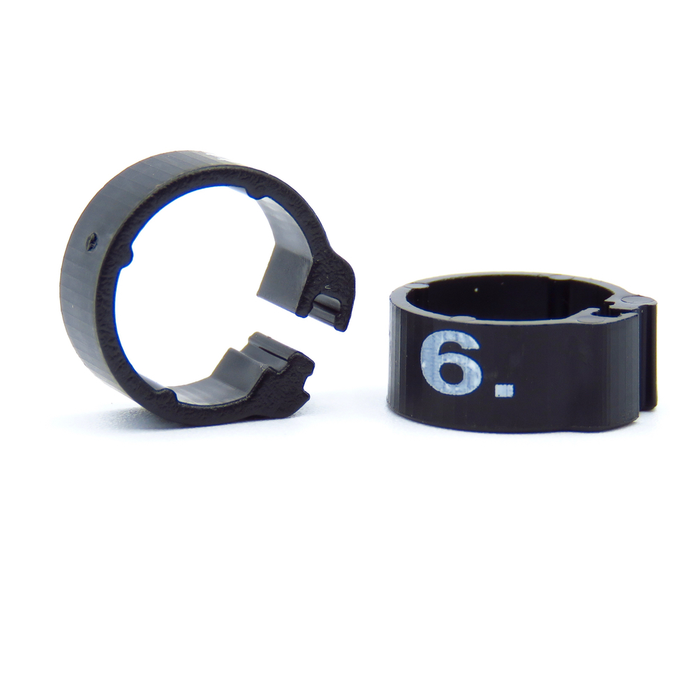 E-Z CLIP RINGS NUMBERED 8 MM