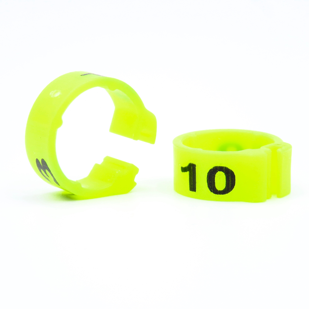 E-Z CLIP RINGS NUMBERED 8 MM