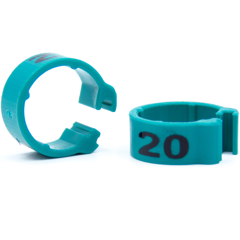 E-Z CLIP RINGS NUMBERED 8 MM