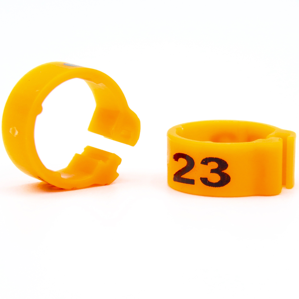 E-Z CLIP RINGS NUMBERED 8 MM