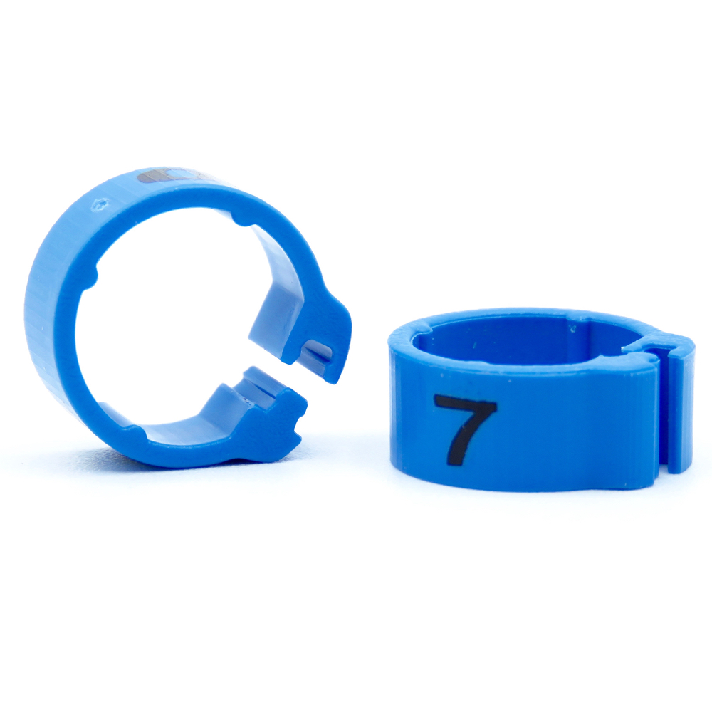 E-Z CLIP RINGS NUMBERED 8 MM