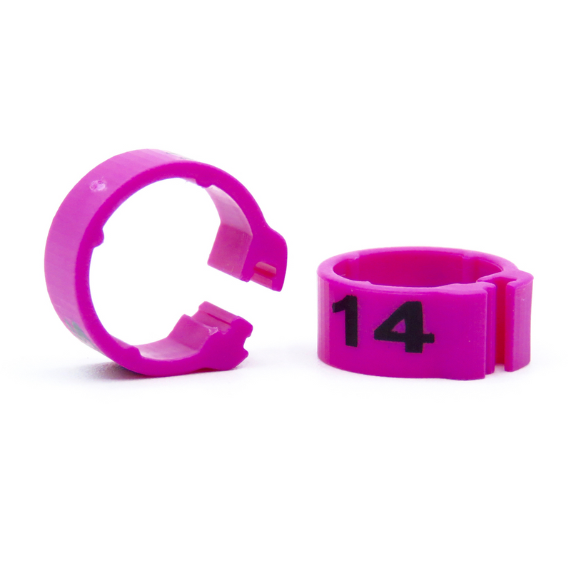 E-Z CLIP RINGS NUMBERED 8 MM
