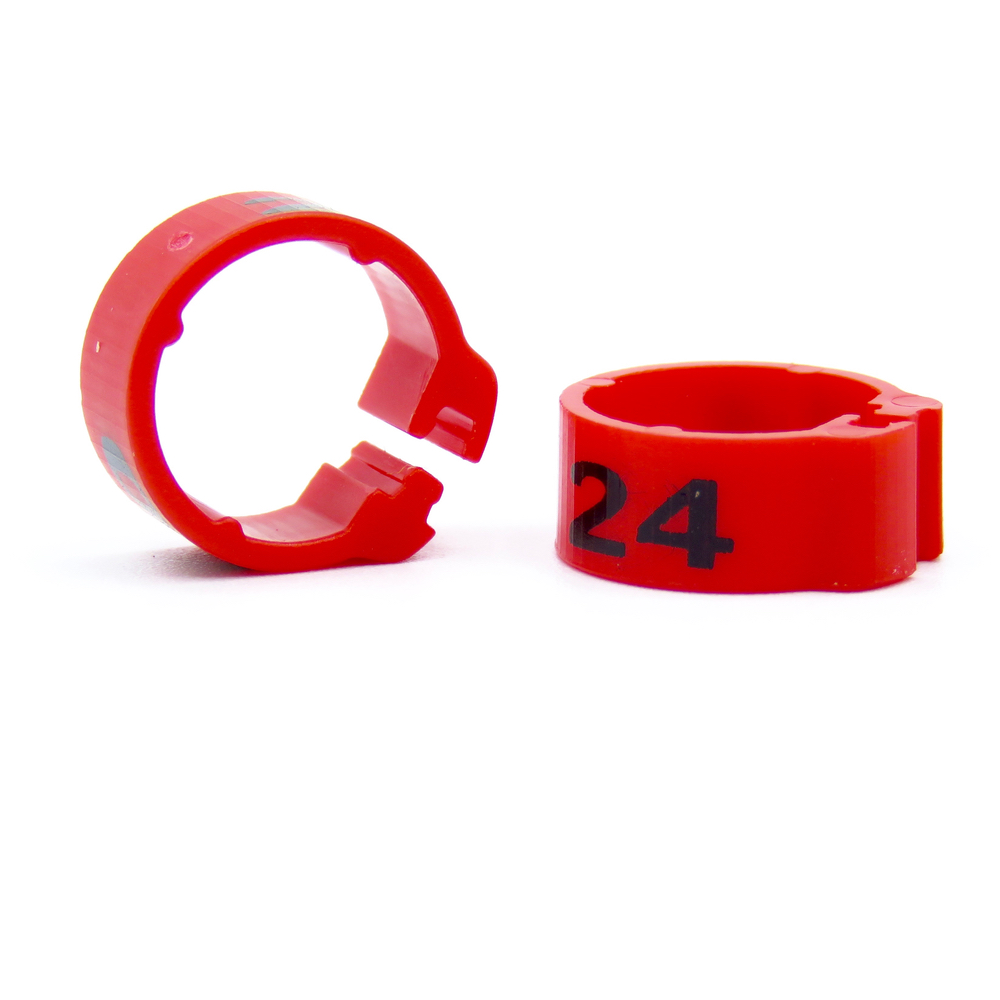 E-Z CLIP RINGS NUMBERED 8 MM