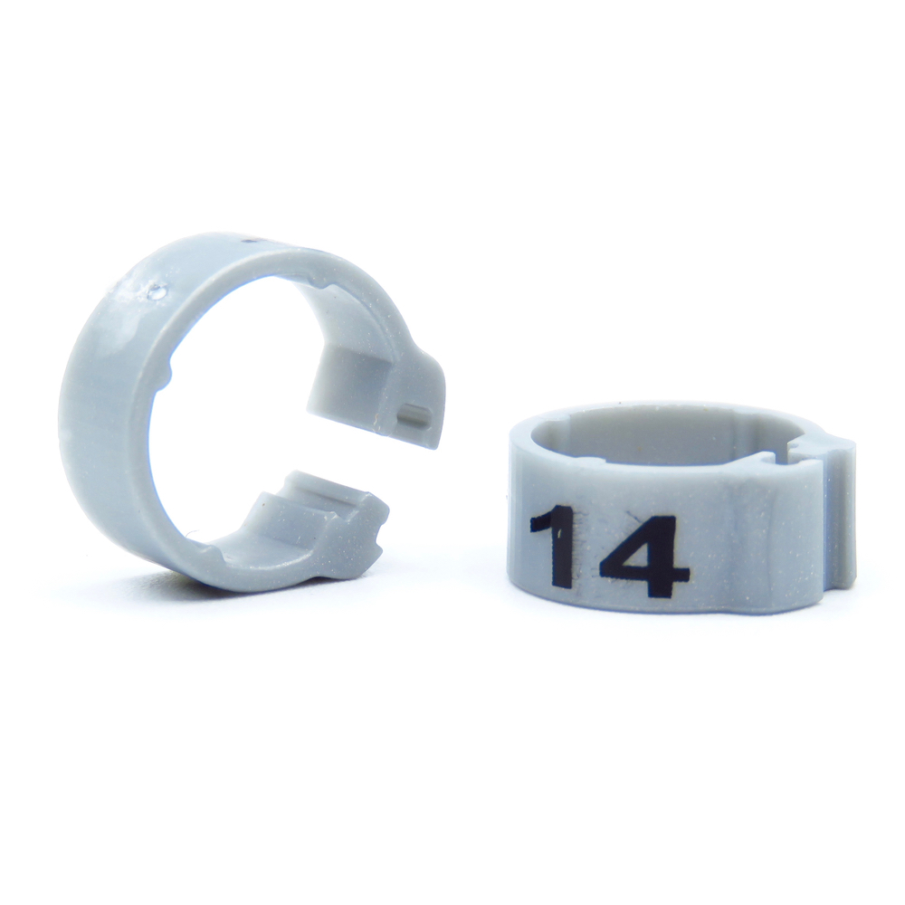 E-Z CLIP RINGS NUMBERED 8 MM