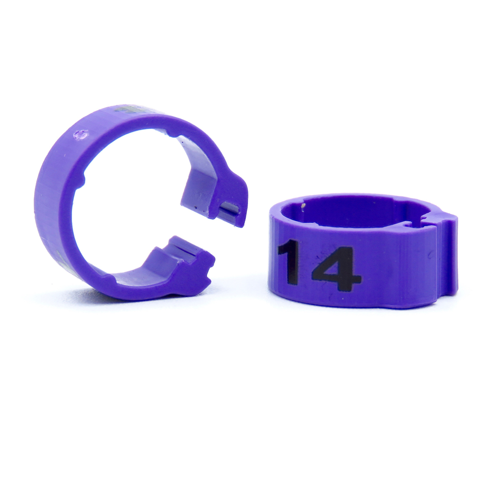 E-Z CLIP RINGS NUMBERED 8 MM
