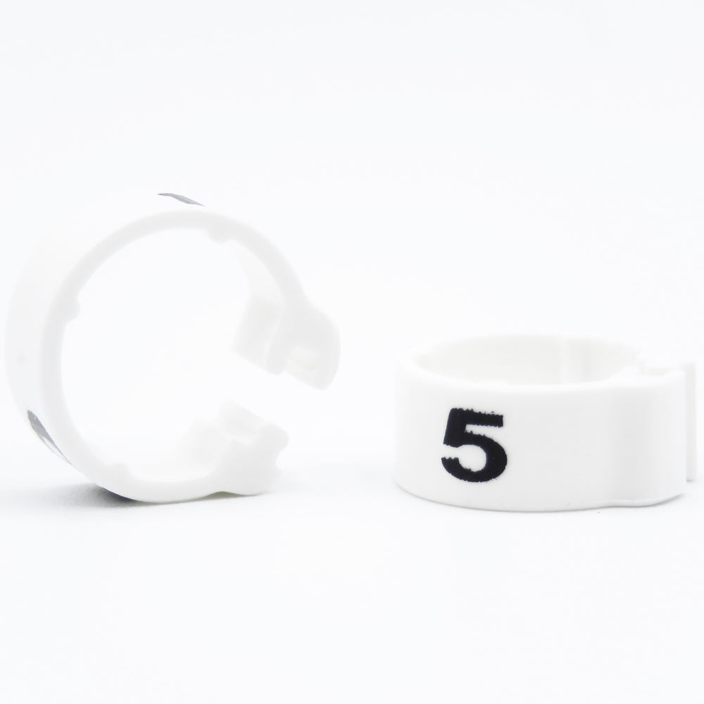 E-Z CLIP RINGS NUMBERED 8 MM