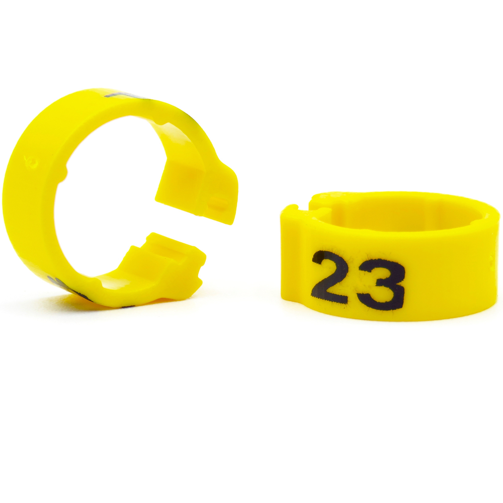 E-Z CLIP RINGS NUMBERED 8 MM