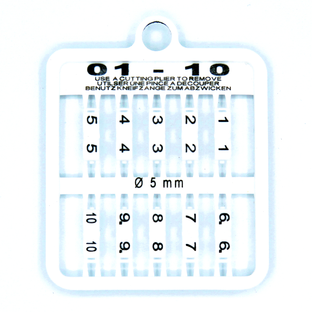 E-Z LOCK RINGS NUMBERED