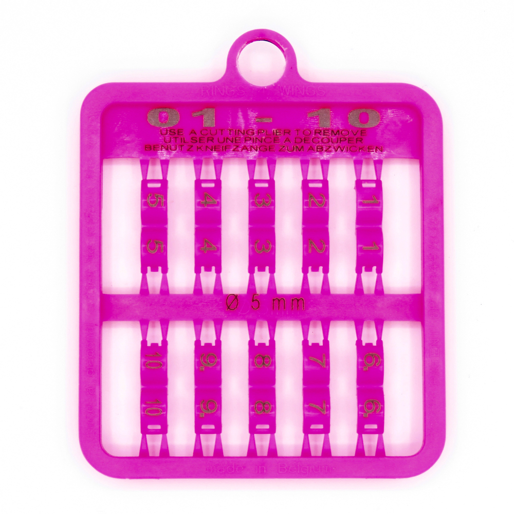 E-Z LOCK RINGS NUMBERED