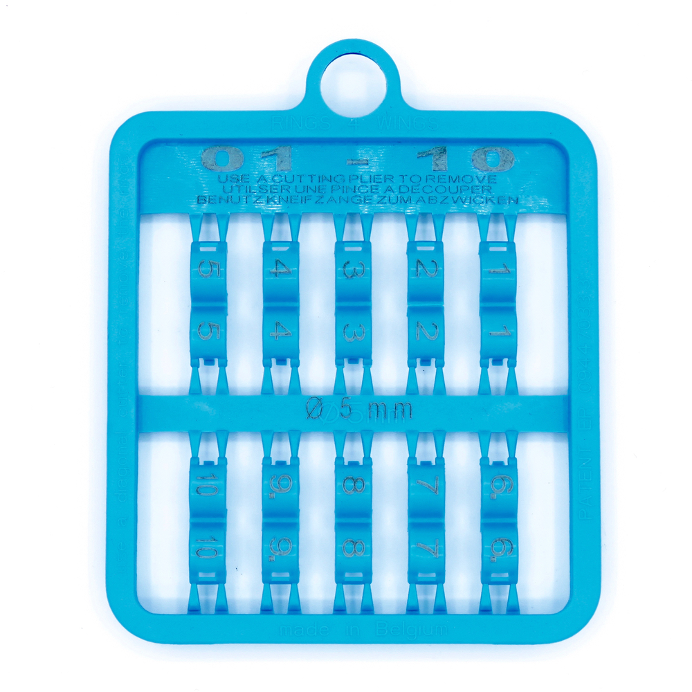 E-Z LOCK RINGS NUMBERED