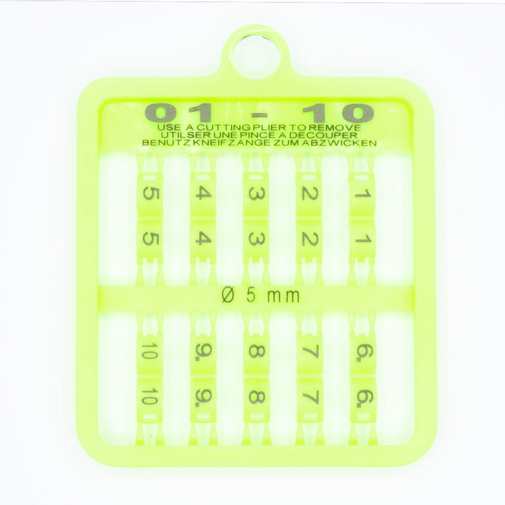 E-Z LOCK RINGS NUMBERED