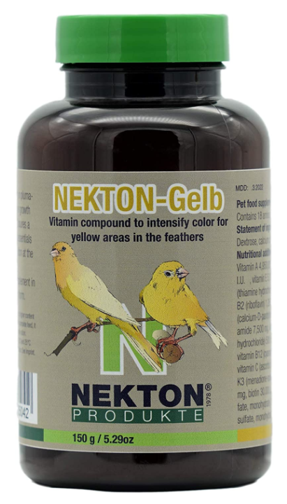 Bottle of Nekton Gelb Color Enhancer for Birds